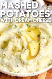 Cream Cheese Mashed Potatoes Are Rich And Creamy A Favorite Side Dish Perfect Any Ti Cream Cheese Mashed Potatoes Cream Cheese Potatoes Cheese Mashed Potatoes