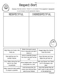 1st grade activities for kids. Respect Activities Worksheets Teachers Pay Teachers