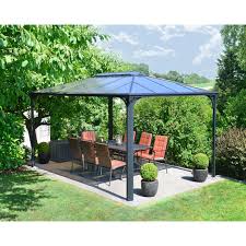 Tonnelle Autoportante Ouverte Martinique 12 7m Alu Et Polycarbonate Palram Leroy Merlin Gazebo De Patio Kiosque Jardin Idees De Patio