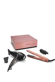 Black And Rose Gold Hair Straightener Ghd 2 Piece Limited Edition Rose Gold Elite Set Hautelook Hair Supplies Ghd Ghd Hair Straightener