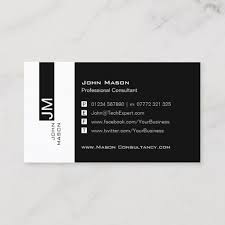 Modern Black And White Social Media Business Card Zazzle Com In 2020 Social Media Business Cards Social Media Business Business Cards