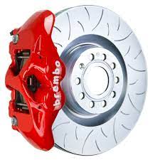 1s5 8002a2 Brembo Brembo Front Brake Kit Slotted 345x30 1 Piece Rotor Monobloc 4 Piston B M4 Red Caliper Big Brake Kits