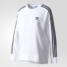 Adidas Black And White Women S Sweatshirt Adidas 3 Stripes A Line Sweatshirt Vit Adidas Sweden Liked On Polyvore Featuring Tops Hoodies Sweatshir Sportswear Fashion Adidas Sweats Adidas Fashion