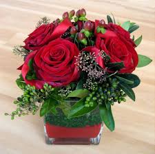 Single Flower Arrangement Flowers Perfect Christmas Rose Arrangements Christmas Flower Arrangements Red Rose Arrangements