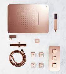 We provide a wide range of top quality showers and shower fittings, ensuring you get a great package at a fantastic price. Rose Gold Tapware Complete Shower Set Rose Gold Aquant