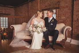 Mcconnell House Wedding In Franklin Tn Cozy Romantic Winter Bride And Groom On A Vintage Sofa From Chelsea Wedding Winter Bride Bride And Groom Photos