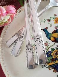 1940 Lady Drake Service For 4 Four Pc Place Settings Vintage Etsy Silverware Set Beautiful Flatware Flatware Set