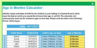 In this tutorial, you'll learn how to calculate age in excel when you have the date of birth. Child Age In Months Calculator Spreadsheet Teacher Made