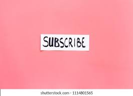 Download Subscribe Template Mockup Hand Lettering Subcribe Stock Photo Edit Now 1114801565