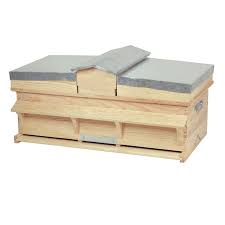 Ruche Chalet Dadant D Elevage Avec 3 Compartiments Apiculture Net Bee Keeping Outdoor Storage Box Beekeeping Equipment