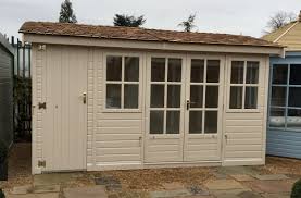 The Arley Pavilion Garden Room 13 X 8 With Integral Tidy Store Shed Extension In 12mm Deal Tongue And Cedar Shingle Roof Shiplap Cladding Garden Buildings