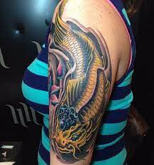 125 Koi Fish Tattoos With Meaning Ranked By Popularity Wild Tattoo Art Koi Fish Tattoo Japanese Koi Fish Tattoo Koi Fish Tattoo Meaning