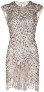 Naeem Khan Beige Embellished Fringe Dress Flapper Dresses For Sale Fashion 1920s Flapper Dress
