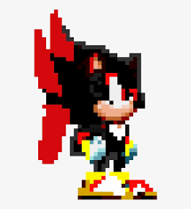 So after that one of the sprite workers decided to remove the text the hedgehog and discovery and created the text sprite: Sonic Mania Shadow Sprite Sonic Mania Shadow Sprites Png Image Transparent Png Free Download On Seekpng