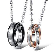 Maybe you would like to learn more about one of these? His Hers Matching Set Valentine S Day Jewelry Necklace Stainless Steel Meaning Eternal Love Couples Pendants Necklace Buy His And Hers Set Necklace Couple Ring Pendant Necklace Meaning Eternal Love Couples Pendants Necklace Product