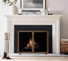44 Fireplace Screen With Doors