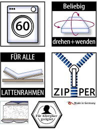 Beim wenden der matratze bietet es sich an, auch gleich den bezug zu waschen. Ticaa Set Rollrost Matratze 7 Zonen Comfort 90x200cm Klingel