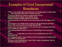 Examples Of Good Interpersonal Boundaries Relationship Boundaries Mental And Emotional Health Self Care Activities