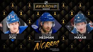 Share all sharing options for: Fox Hedman Makar Named Norris Trophy Finalists