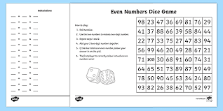 Odd and even numbers can be a little difficult for kids to grasp at first, so if you're trying to do it in the classroom or at home, be patient. Odd And Even Numbers Dice Game