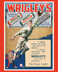 1920 S Wrigley S Chewing Gum Vintage Baseball Themed Ad Poster 8x10 Colorphoto Vintage Baseball Baseball Sports Advertising