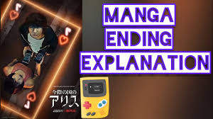 It was serialized in shogakukan's shōnen sunday s magazine from november 2010 to march 2015, and later moved to weekly shōnen sunday in april 2015 and finished in march 2016. Alice In Borderland Ending And Explanation Daytime Fireworks Cards Games Borderland Spoiler Youtube