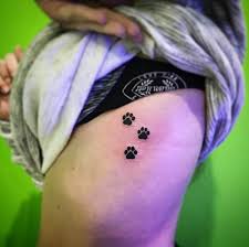A nice colorful watercolor cat paw prints tattoo suitable for women. 50 Animal Paw Print Tattoos Designs Ideas 2020