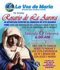 La Voz De Maria El Proximo Sabado A Las 6am No Te Puedes Perder Rosario De La Aurora En Vivo Por Lavozdemariatv Oremos Junto A La Madre De Dios Por El