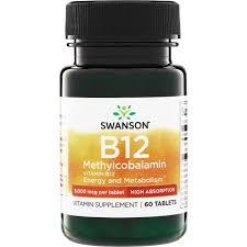 Swanson Vitamins Vitamin B12 Methylcobalamin 5,000 mcg Table