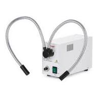 AmScope 60W LED Cold Fiber Optic Illuminator - Double Gooseneck