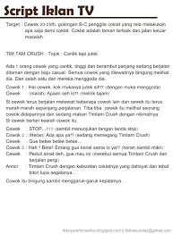 We did not find results for: Contoh Naskah Iklan Tv Aneka Macam Contoh