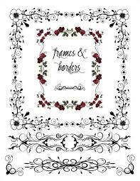 Vector Corbels Ornamental Corner Lines Flourish Borders Svg Swirls Digital Download Embellishment Frames Ornamental Corner Flourish Border Flower Drawing