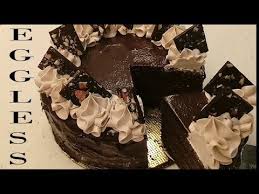 Best Eggless Dark Chocolate Cake Recipe With Curd Eggless Chocolate Truffle Cake With Coffee Yout Chocolate Truffle Cake Cake Truffles Dark Chocolate Cakes