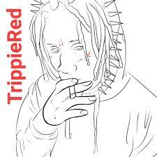 The moon and stars are no match for this spotted unicorn! Trippy S Tw On Twitter Trippiered Trippie1400 Trippieredd Picx Trippieredd Fanpagee Outline Trippiered Hiphop Https T Co Gnixzdf0xu