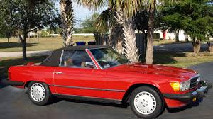 The mercedes cabriolet has a lot of luxury options including an automatic gearbox, electric windows, cruise control and a blue leather interior. 1978 Mercedes Benz 450sl Convertible T126 Kissimmee 2013
