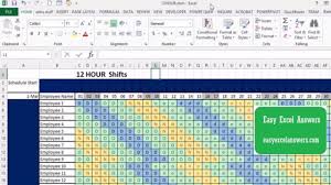 Day 1 usually starts on a monday but it can be any day of the week. How To Make An Automatic 12 Hour Shift Schedule Youtube