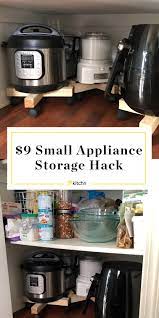 This 9 Plant Stand Is The Key To Organizing Your Small Appliances Small Kitchen Appliance Storage Kitchen Appliance Storage Appliances Storage