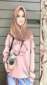 Memakai cadar hukumnya sunnah bagi para muslimah sehingga banyak muslimah yang mengenakannya. Download Wallpaper Kartun Muslimah Cantik 2021 Gambar Kartun Muslimah