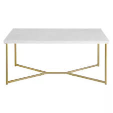 Shop For Gold Coffee Table Online At Target Free Shipping On Orders Of 35 And Save 5 Every Day In 2020 Coffee Table Rectangle Coffee Table Faux Marble Coffee Table