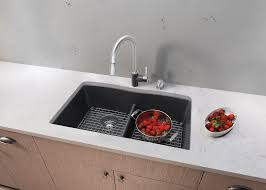 Elevate your sink with a color matched drain; Low Divide Sink Kitchen Bath Design News