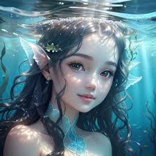 Young mermaid under water в 2024 г