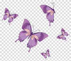Butterfly 16 png files ( part 2).watercolor hand painting. Five Purple Butterflies Monarch Butterfly Butterfly Watercolor Transparent Background Png Clipart Nohat Free For Designer