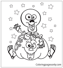 Signup to get the inside scoop from our monthly newsletters. Skeleton Pumpkin Coloring Page Free Coloring Pages Online