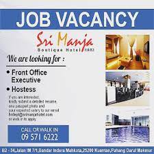 Search and apply for the latest admin assistant jobs in kuantan. Job Vacancy Here At Sri Manja Sri Manja Boutique Hotel Facebook