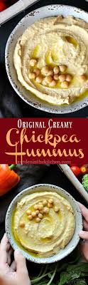 Original Creamy Chickpea Hummus Garden In The Kitchen Recipes Chickpea Hummus Healthy Appetizer Recipes