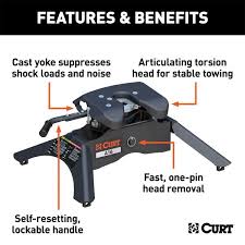 Curt fifth wheel to gooseneck adapter. A16 5th Wheel Hitch Cur16120 Action Car And Truck Accessories