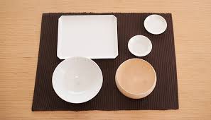 A japanese table sits about 13 inches off the ground and some have a heat source in the center. Japanese Table Setting Japan Design Store The Best Buy Japanese Gift Japan Design Store