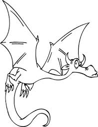 Ausmalbild Fliegender Drache Zum Ausdrucken