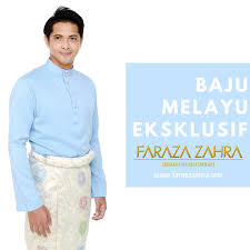 Baju dengan model yang sesuai dan warna yang sempurna, akan menambah daya tarik dan. Baju Melayu Eksklusif Farazazahra Pastel Blue Shopee Malaysia