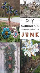 Would you like a beautiful backyard that looks like it was designed by a landscape artist? 12 Ideas How To Create Unique Garden Art From Junk Unique Garden Decor Unique Garden Art Garden Crafts